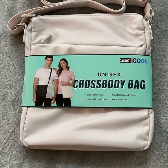 New with Tag Men Women Crossbody Bag Cream - Picture 5 of 5